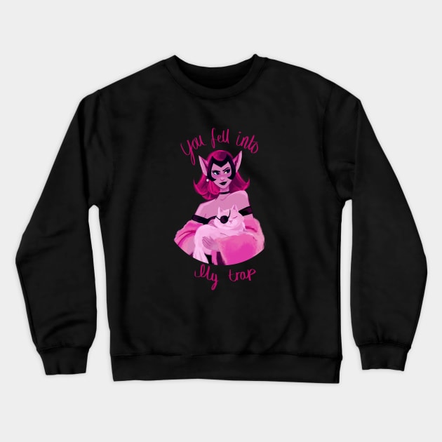 Femme Fatale Crewneck Sweatshirt by curiousquirrel